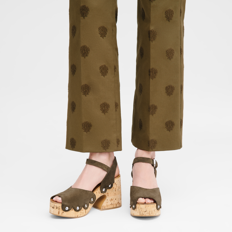 La Cigale Sandals / Walnut - Leather - 图片 4