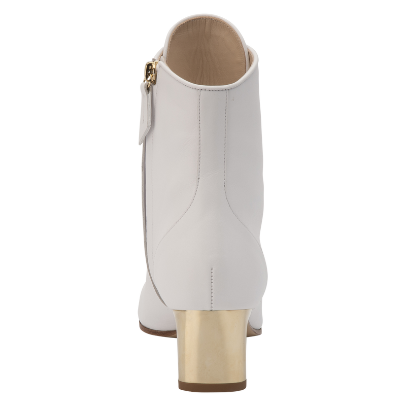 La Patineuse High heel low boots / White - Leather - 图片 12