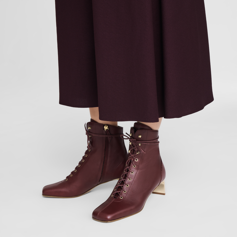 La Patineuse High heel low boots / White - Leather - 图片 16