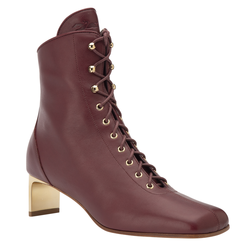 La Patineuse High heel low boots / White - Leather - 图片 13