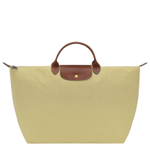 Le Pliage Original L Travel bag / Pistachio - Recycled canvas