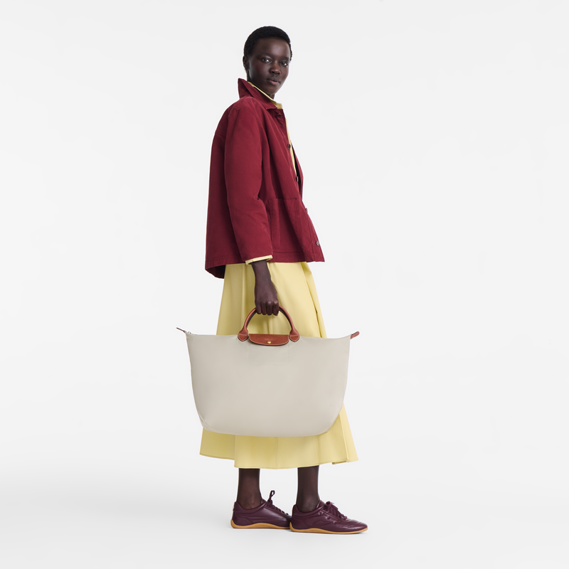 Le Pliage Original L Travel bag / Cognac - Recycled canvas - 图片 60