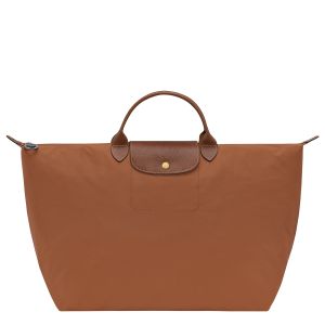 Le Pliage Original L Travel bag / Cognac - Recycled canvas