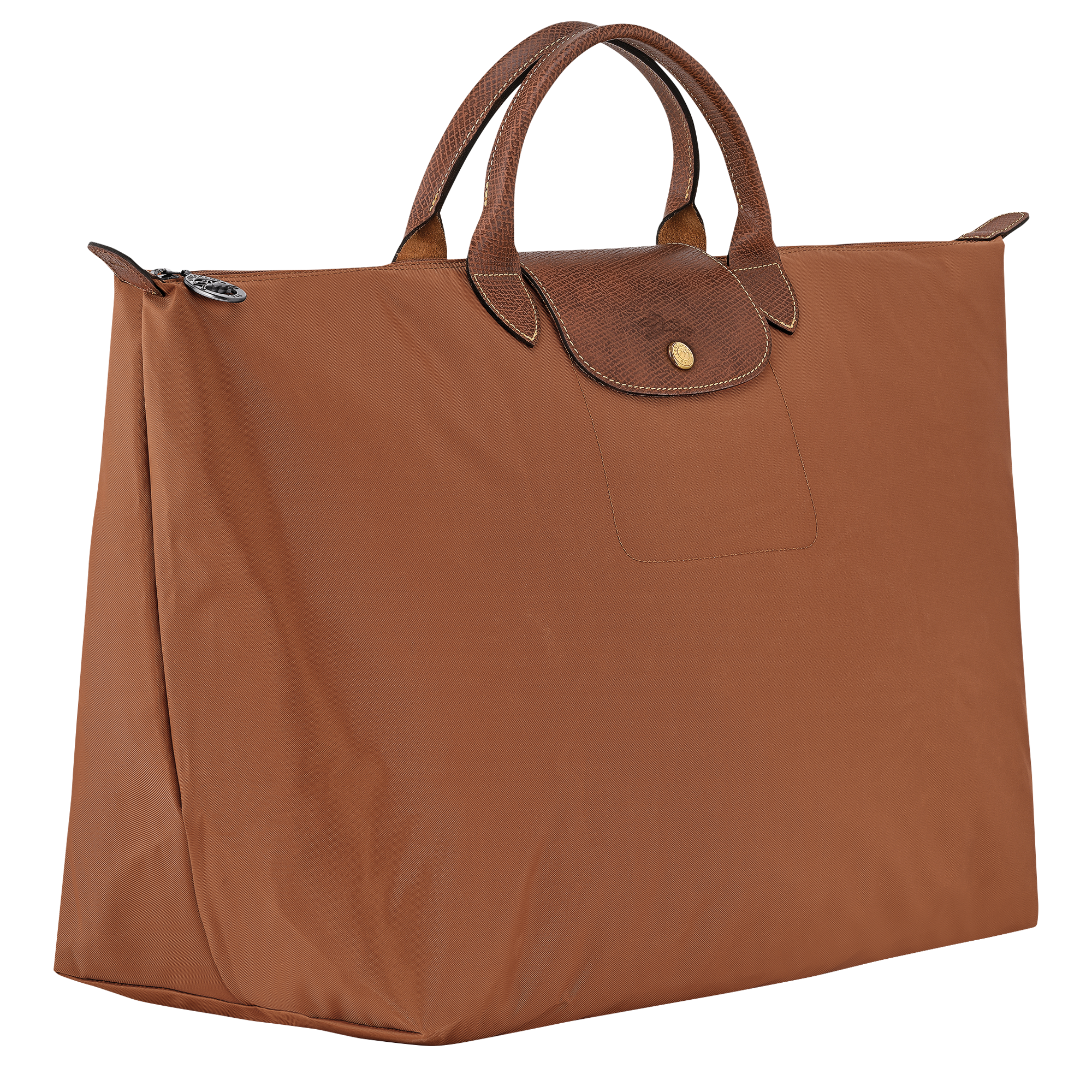 Le Pliage Original L Travel bag / Cognac - Recycled canvas - 图片 3