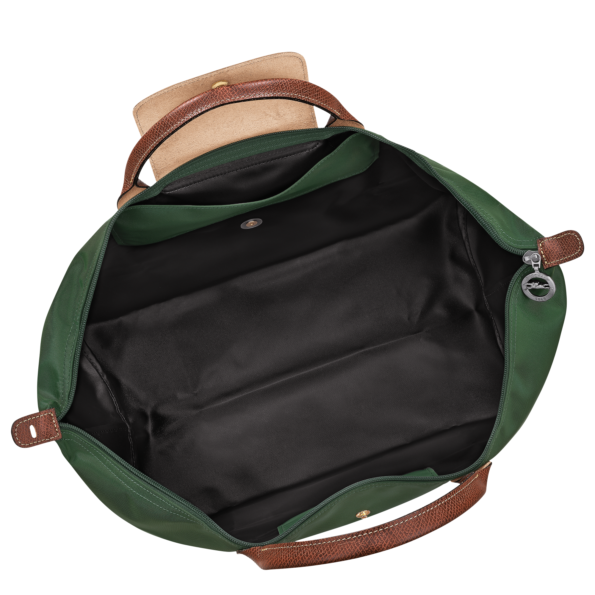 Le Pliage Original L Travel bag / British Green - Recycled canvas - 图片 5