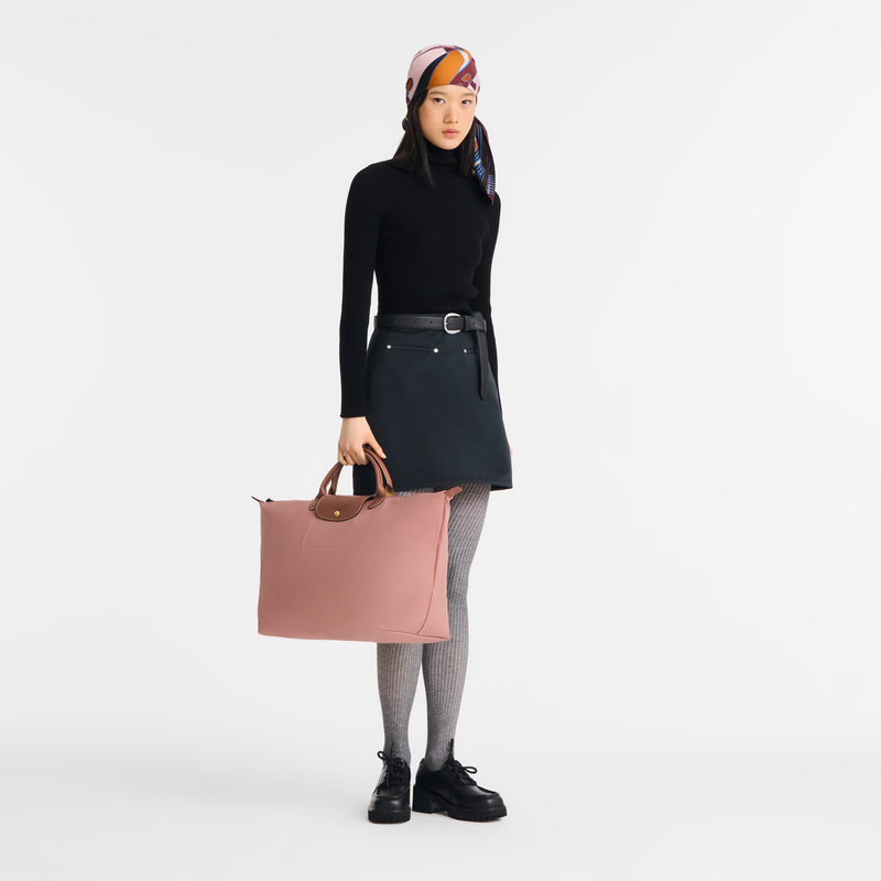 Le Pliage Original L Travel bag / Cognac - Recycled canvas - 图片 44