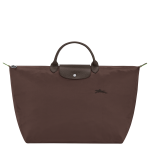 Le Pliage Green L Travel bag / Mocha - Recycled canvas