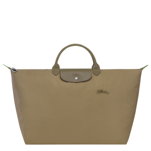Le Pliage Green L Travel bag / Artichoke - Recycled canvas