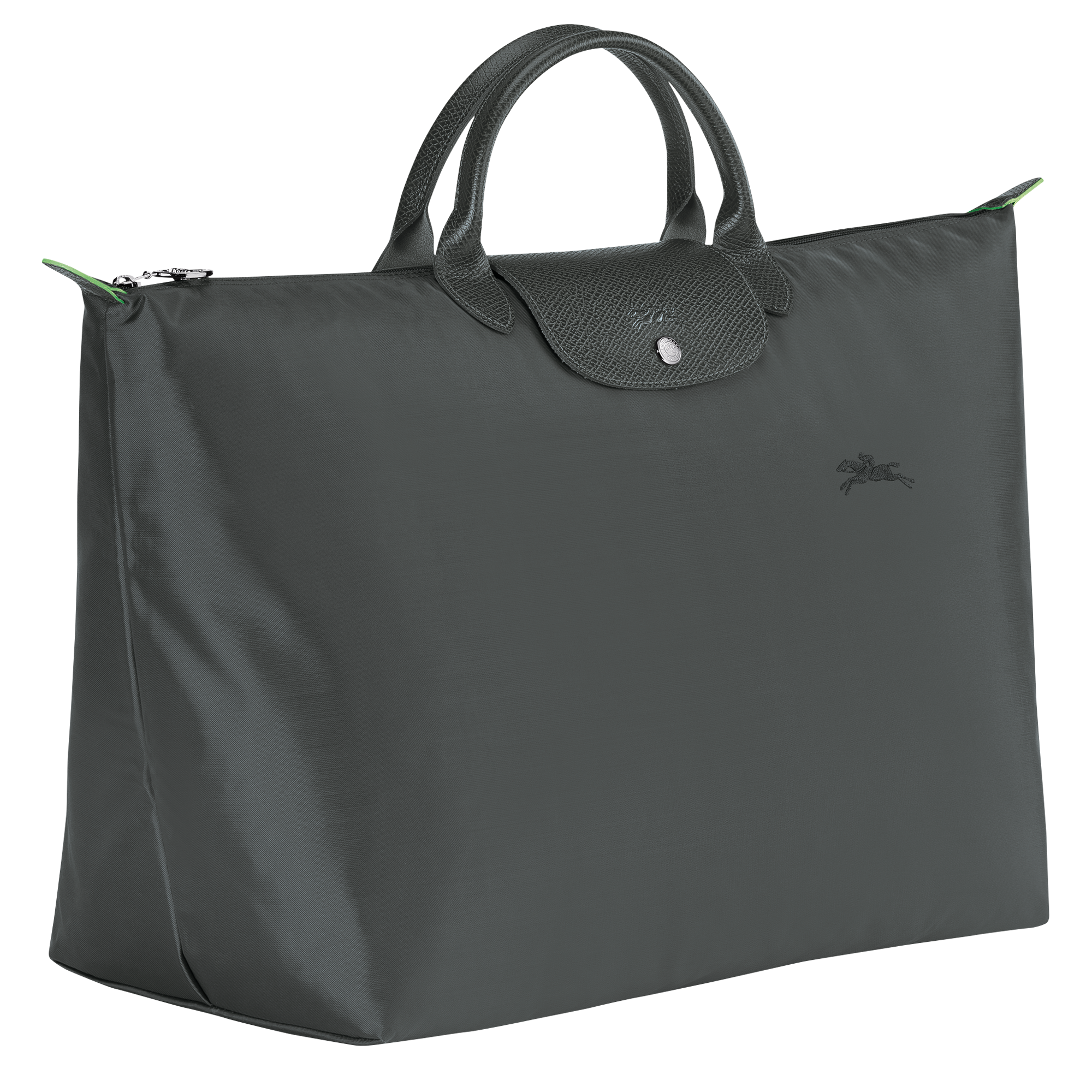 Le Pliage Green L Travel bag / Graphite - Recycled canvas - 图片 3