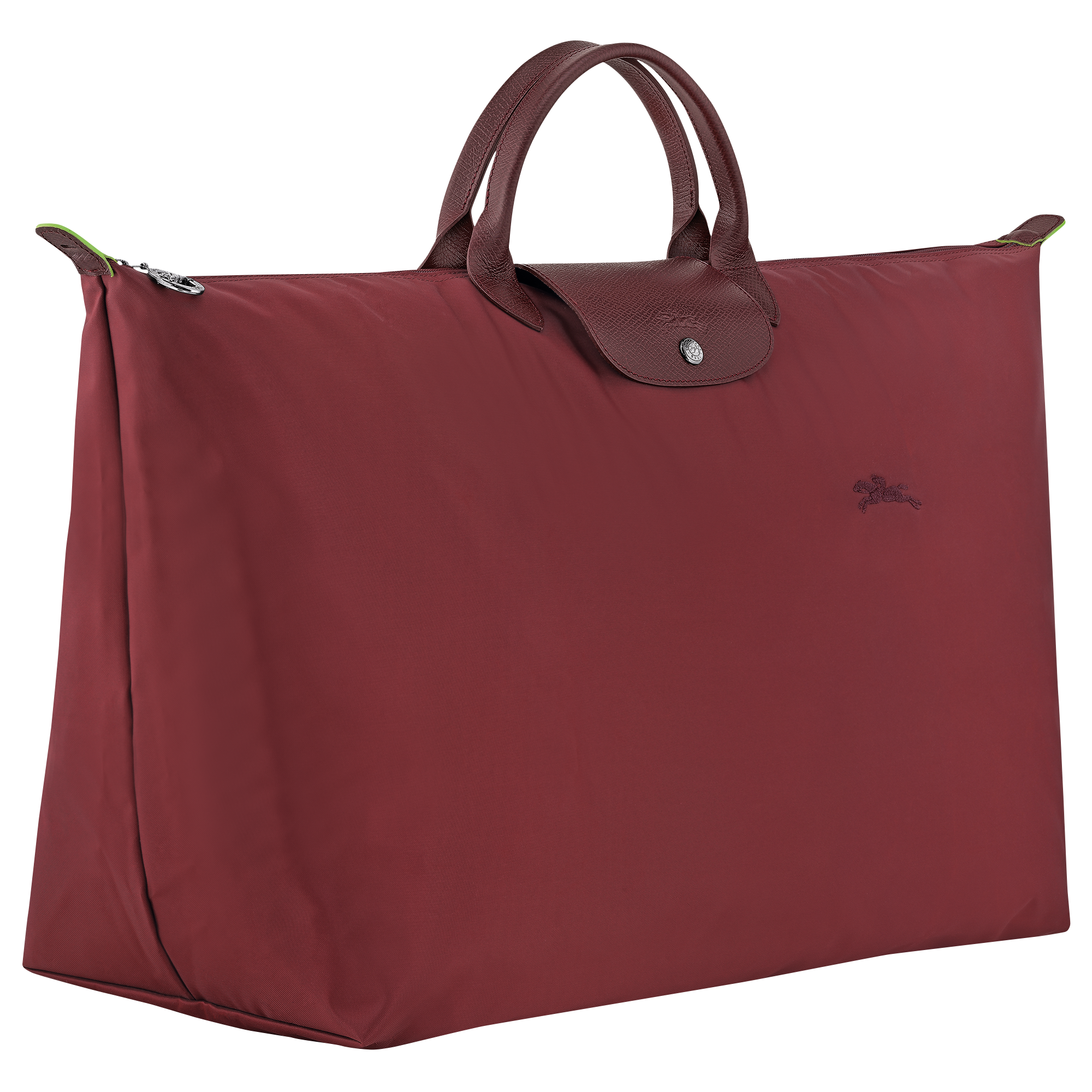 Le Pliage Green L Travel bag / Pomegranate - Recycled canvas - 图片 3