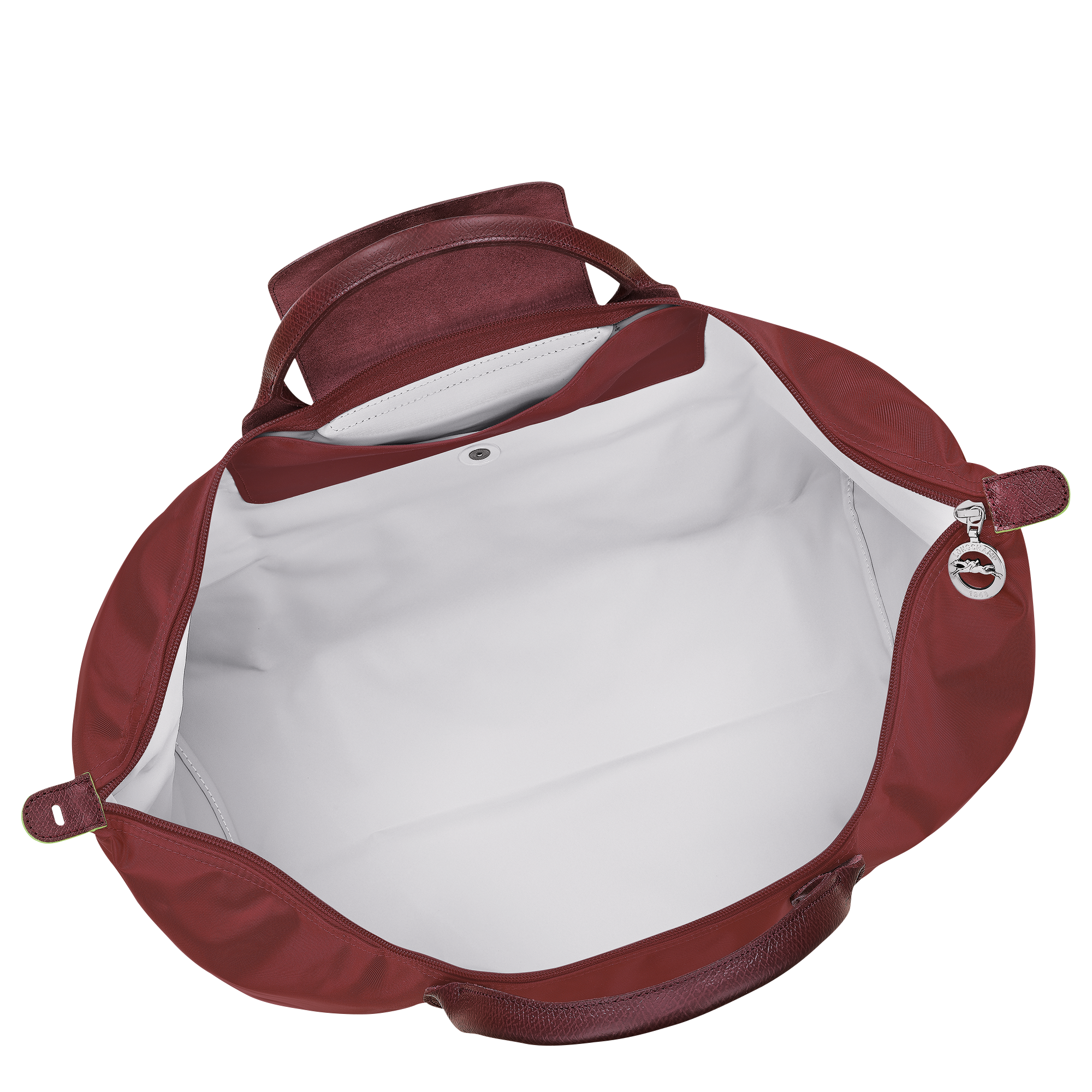 Le Pliage Green L Travel bag / Pomegranate - Recycled canvas - 图片 5