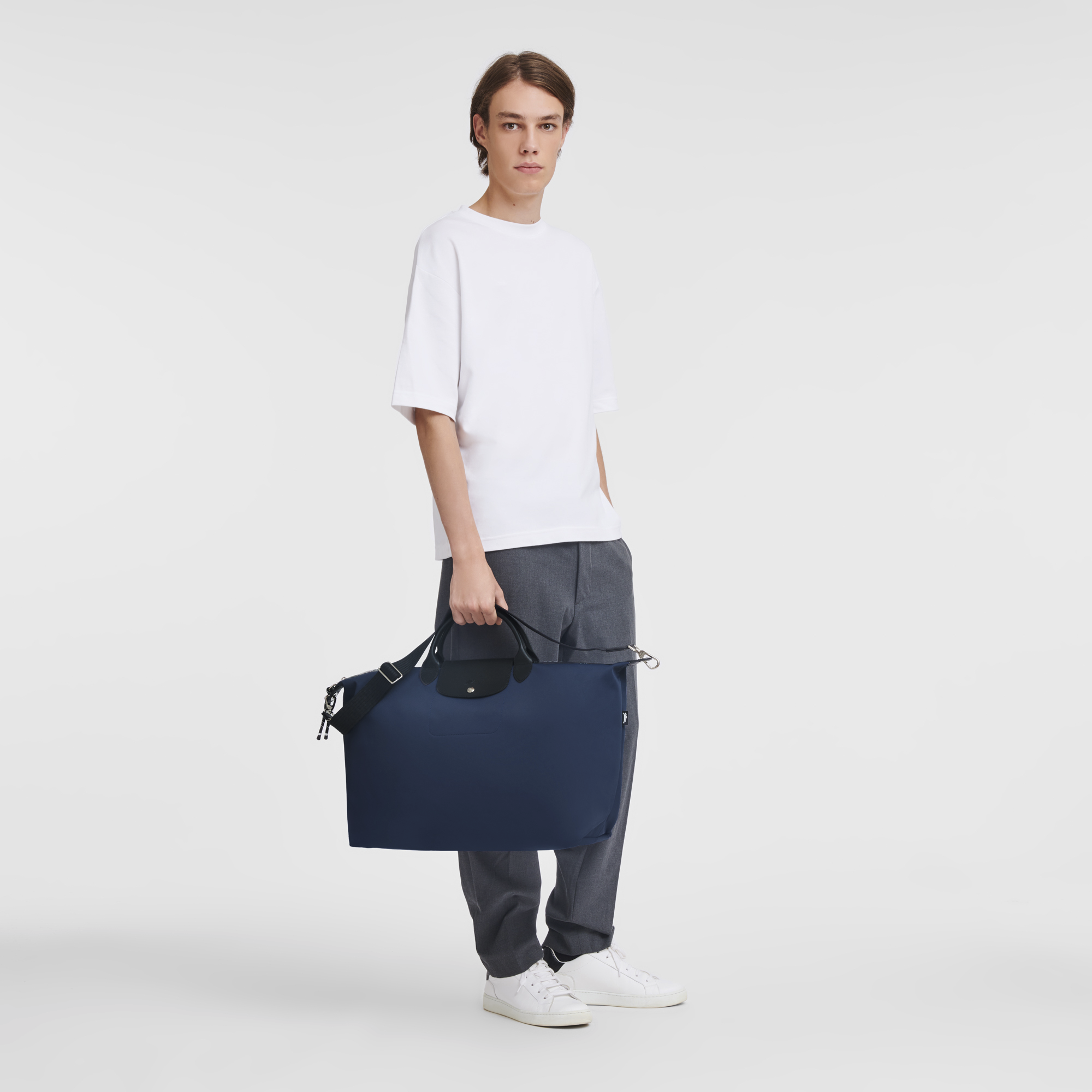 Le Pliage Energy L Travel bag / Navy - Recycled canvas - 图片 2
