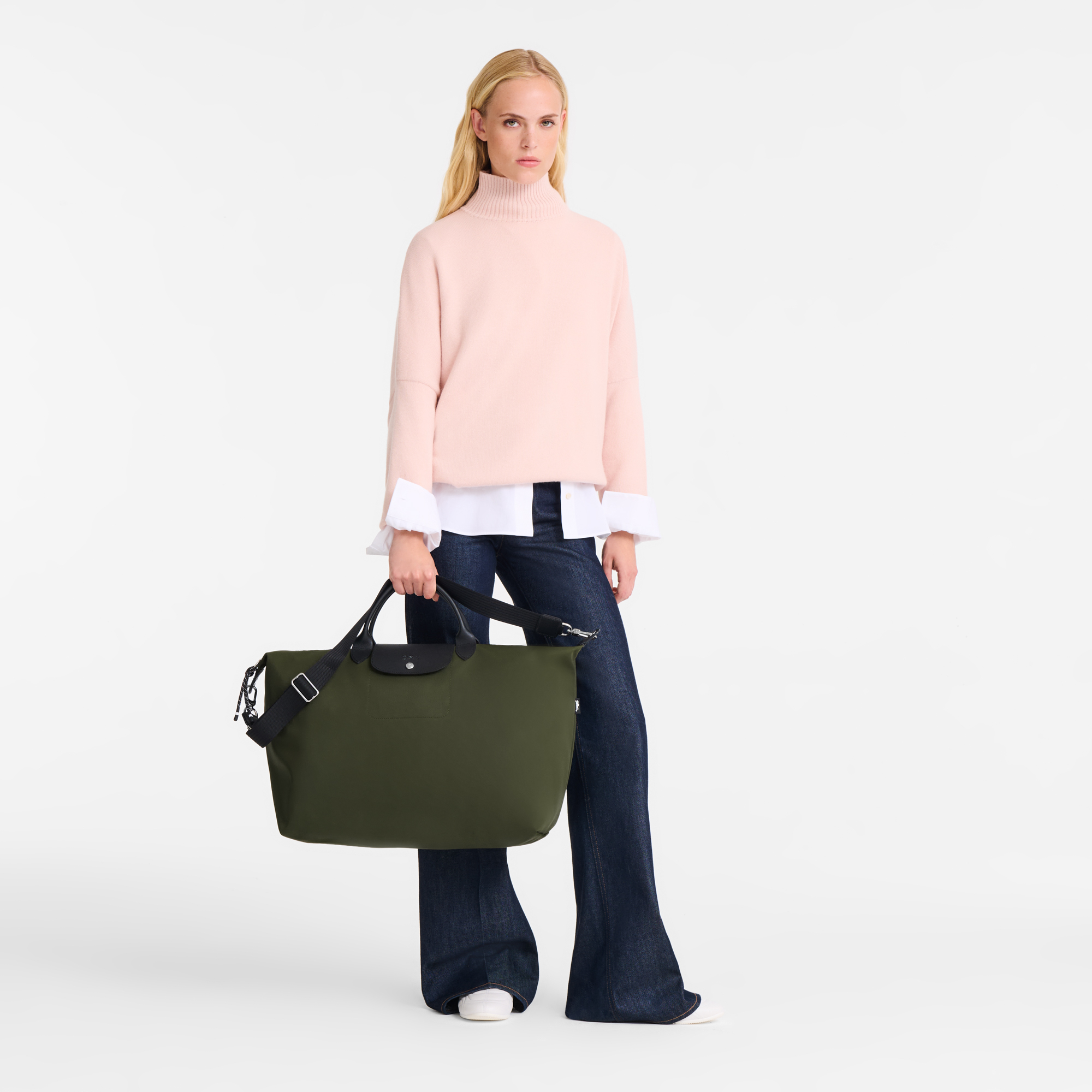 Le Pliage Energy L Travel bag / Khaki - Recycled canvas - 图片 2