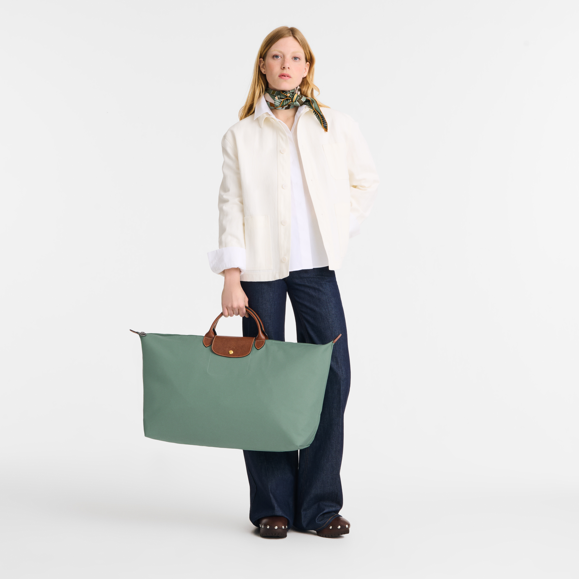 Le Pliage Original XL Travel bag / Celadon - Recycled canvas - 图片 2
