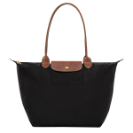 Le Pliage Original L Tote bag / Black - Recycled canvas