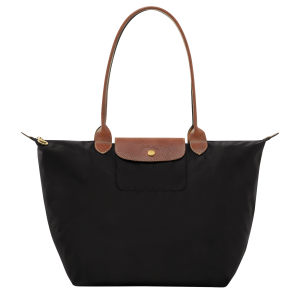 Le Pliage Original L Tote bag / Black - Recycled canvas