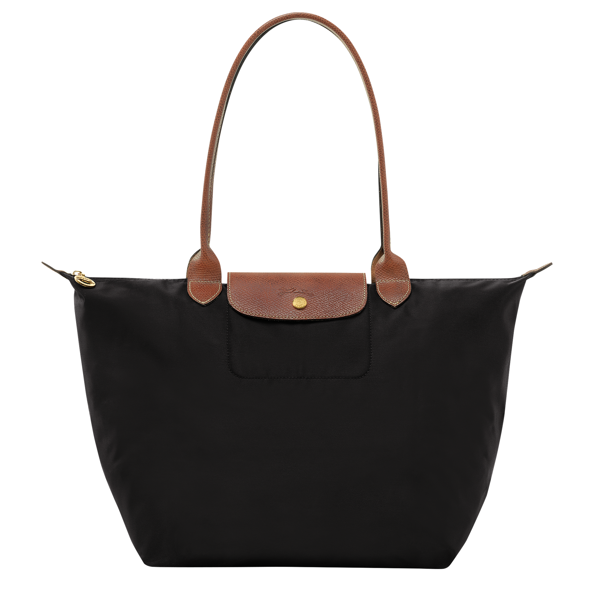 Le Pliage Original L Tote bag / Black - Recycled canvas