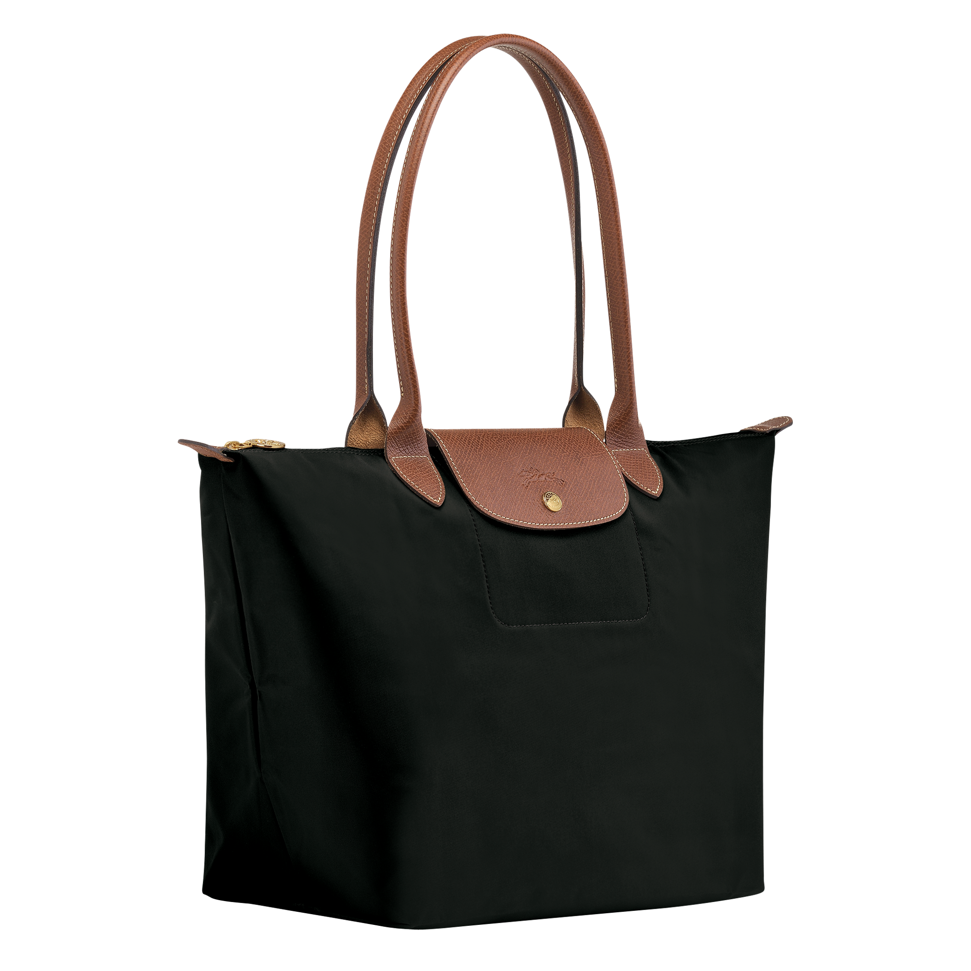 Le Pliage Original L Tote bag / Black - Recycled canvas - 图片 3
