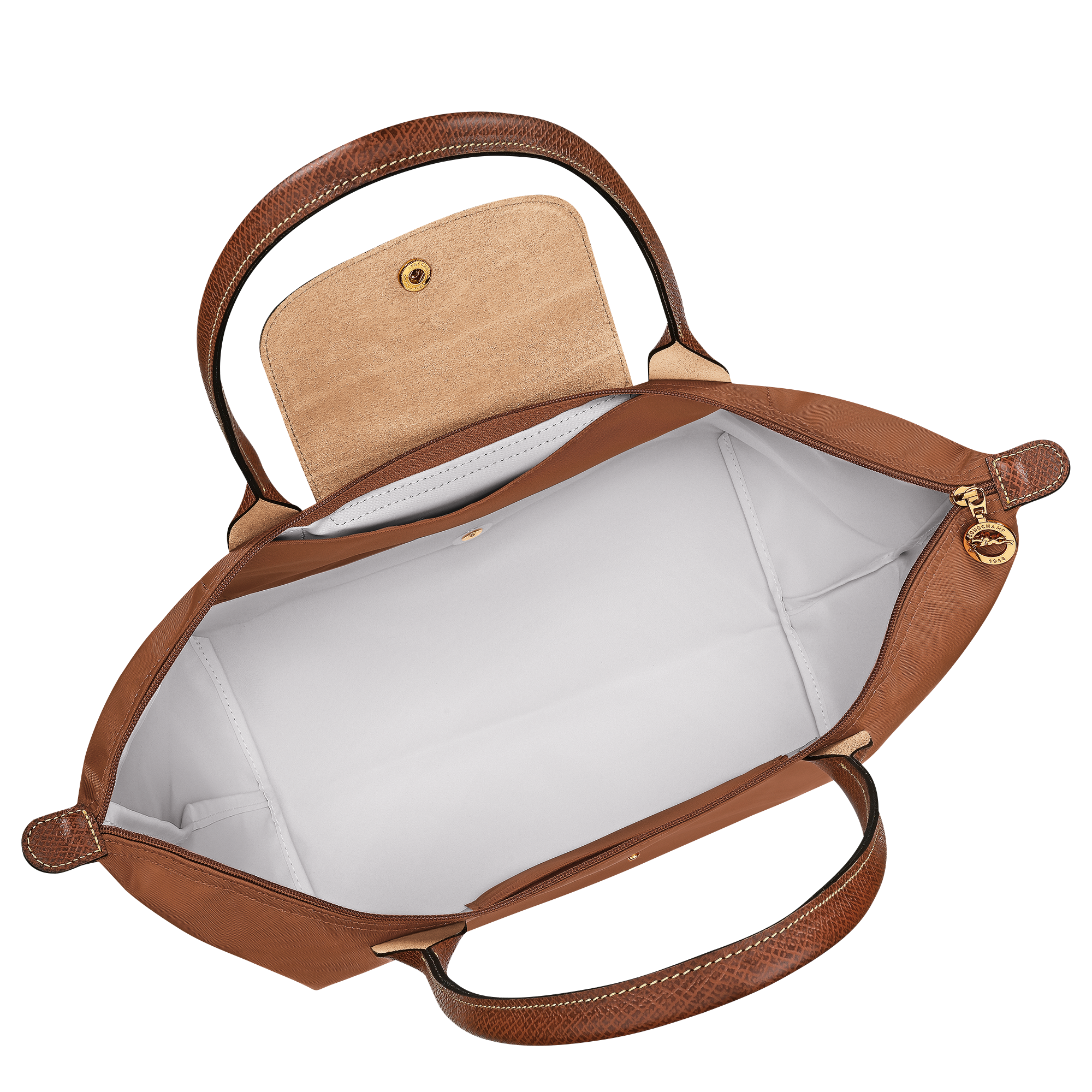 Le Pliage Original L Tote bag / Cognac - Recycled canvas - 图片 4