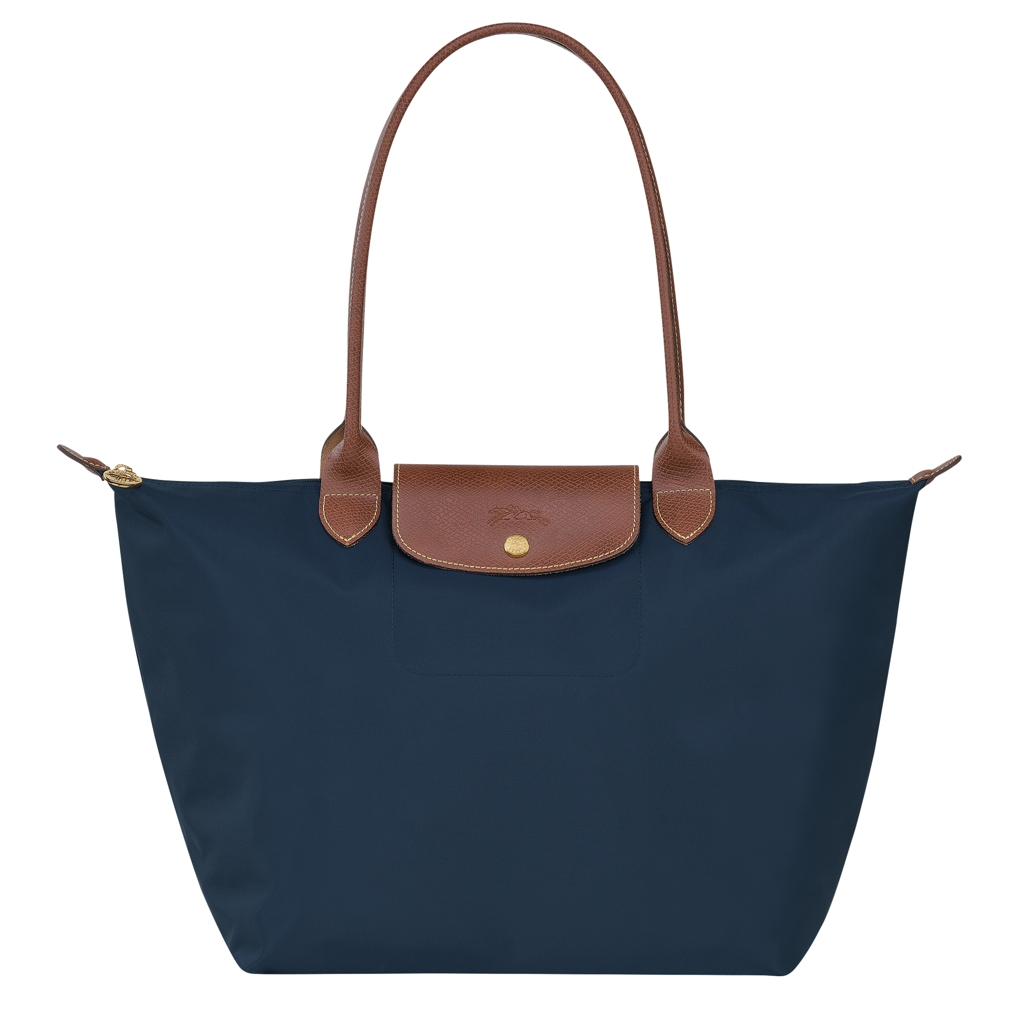 Le Pliage Original L Tote bag / Navy - Recycled canvas