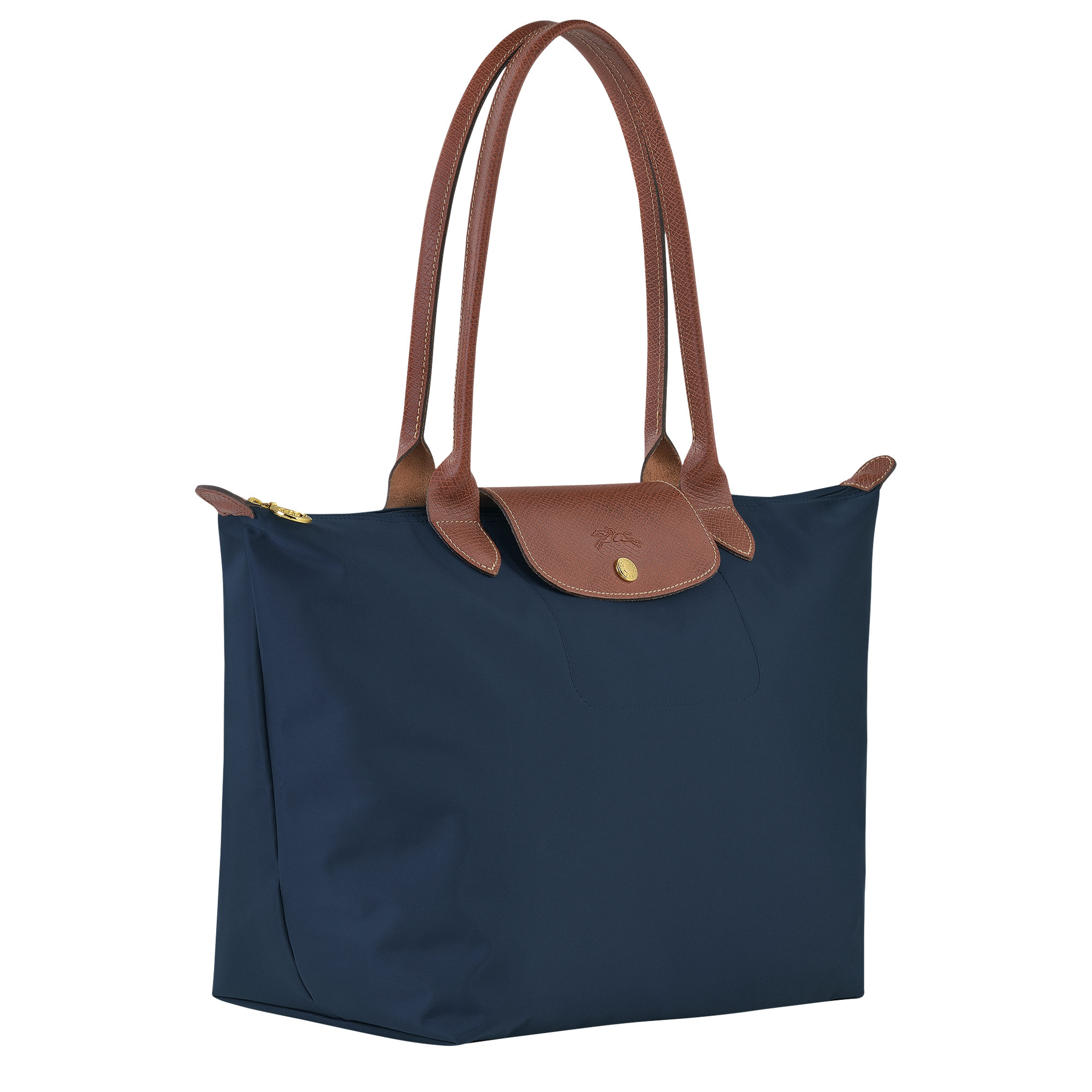 Le Pliage Original L Tote bag / Navy - Recycled canvas - 图片 3