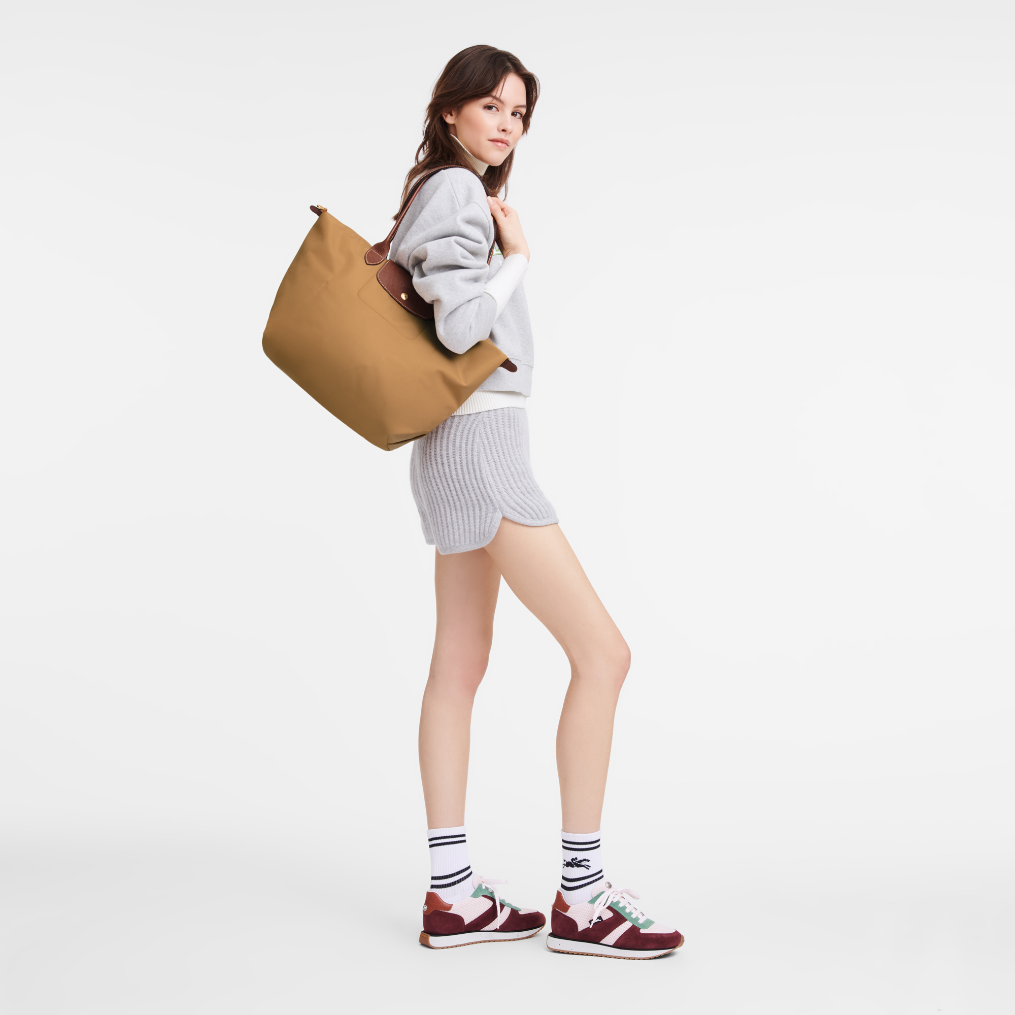 Le Pliage Original L Tote bag / Fawn - Recycled canvas - 图片 2