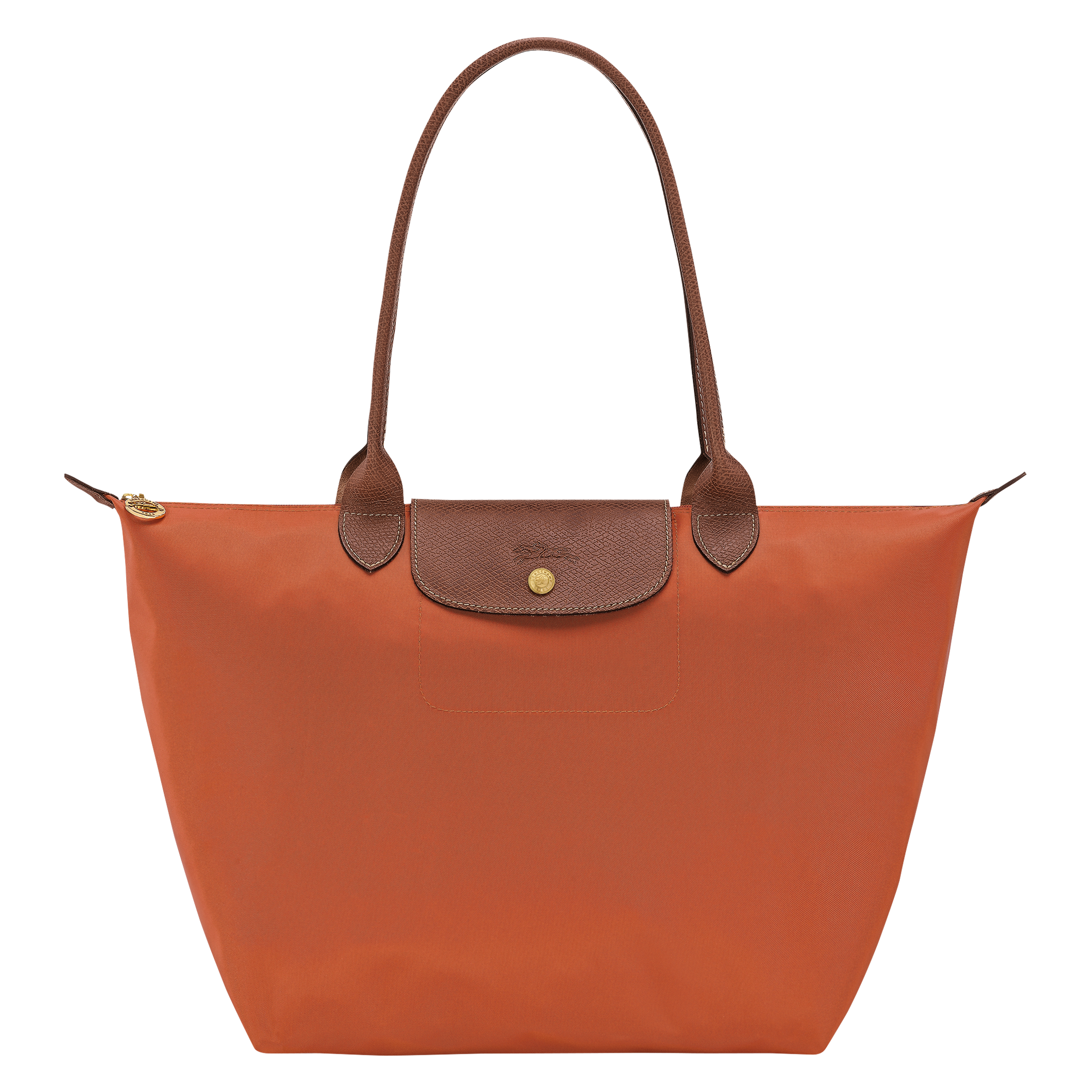 Le Pliage Original L Tote bag / Brick - Recycled canvas
