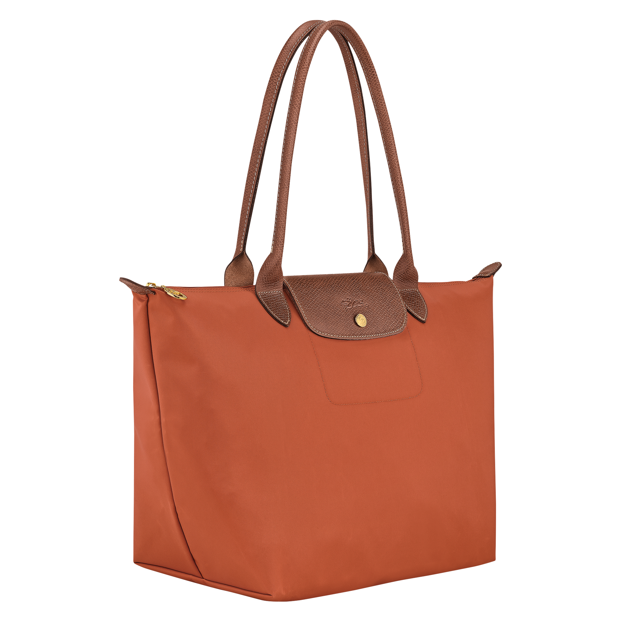 Le Pliage Original L Tote bag / Brick - Recycled canvas - 图片 3