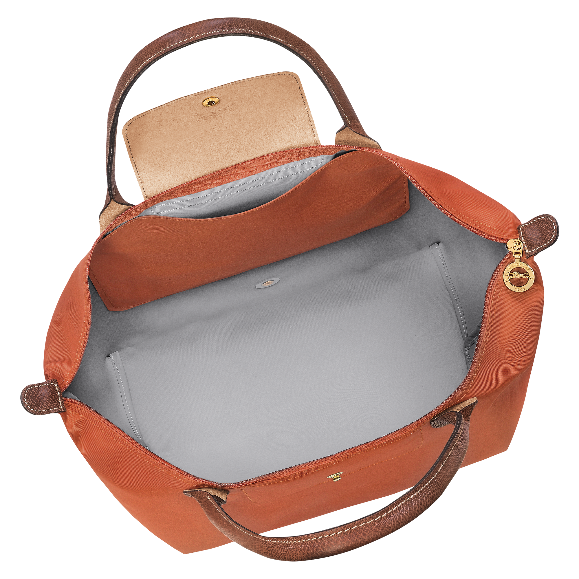 Le Pliage Original L Tote bag / Brick - Recycled canvas - 图片 5