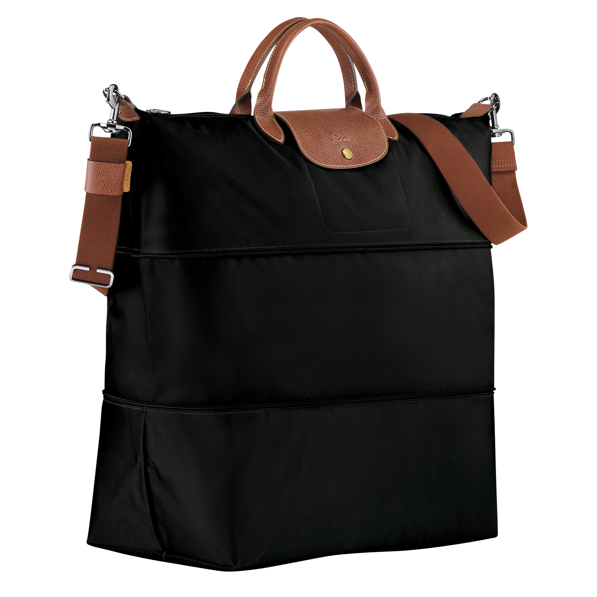 Le Pliage Original Travel bag expandable / Black - Recycled canvas - 图片 3