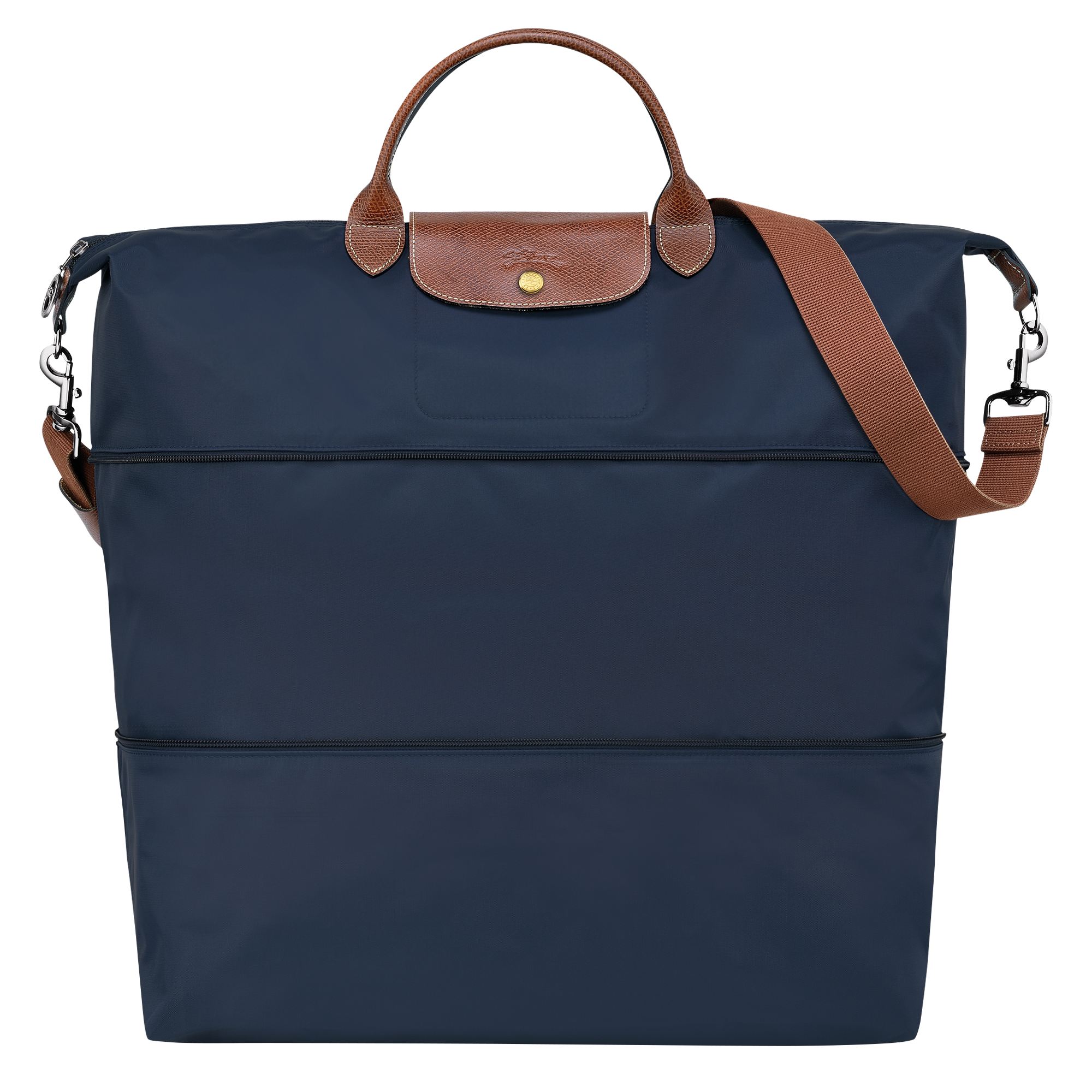 Le Pliage Original Travel bag expandable / Navy - Recycled canvas
