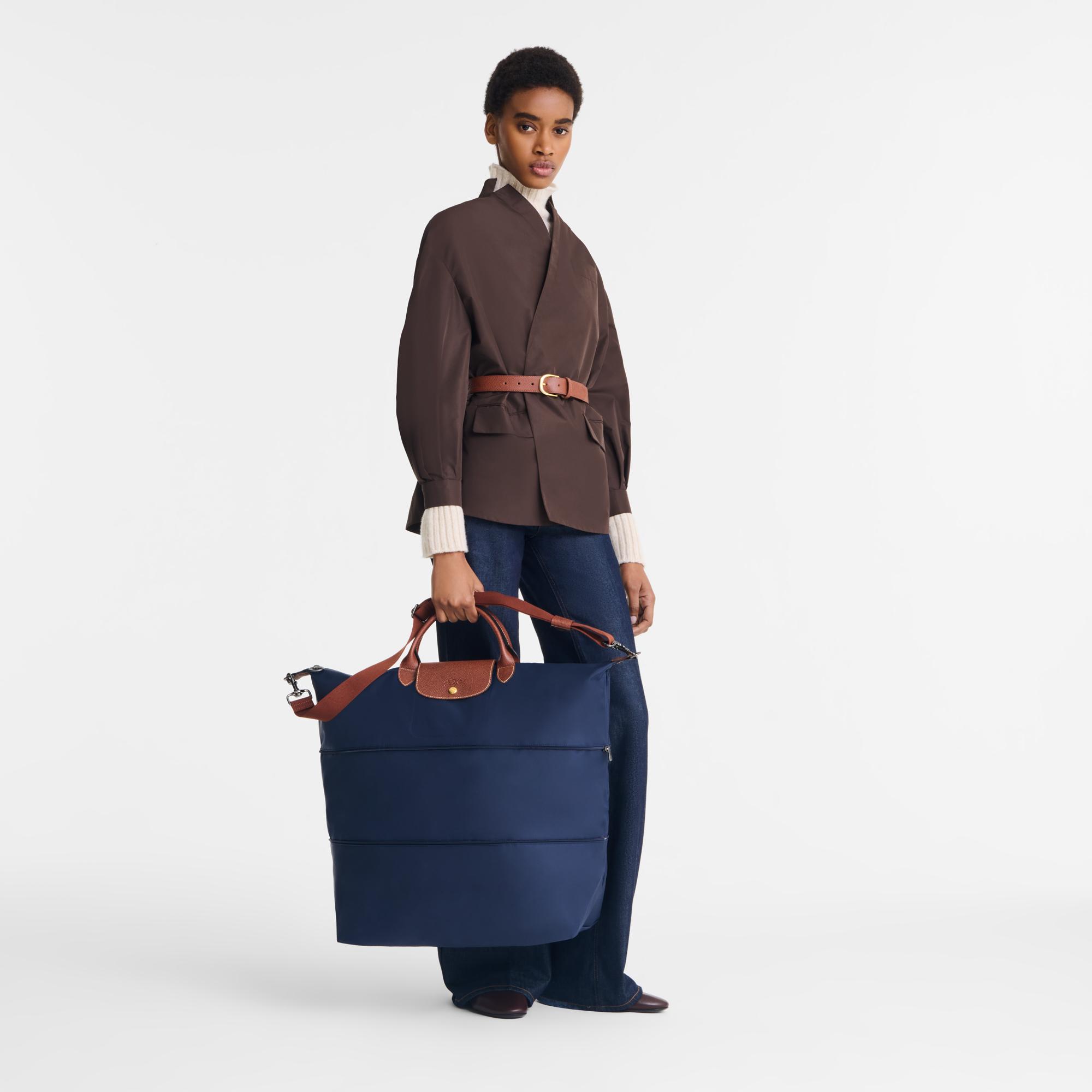 Le Pliage Original Travel bag expandable / Navy - Recycled canvas - 图片 2
