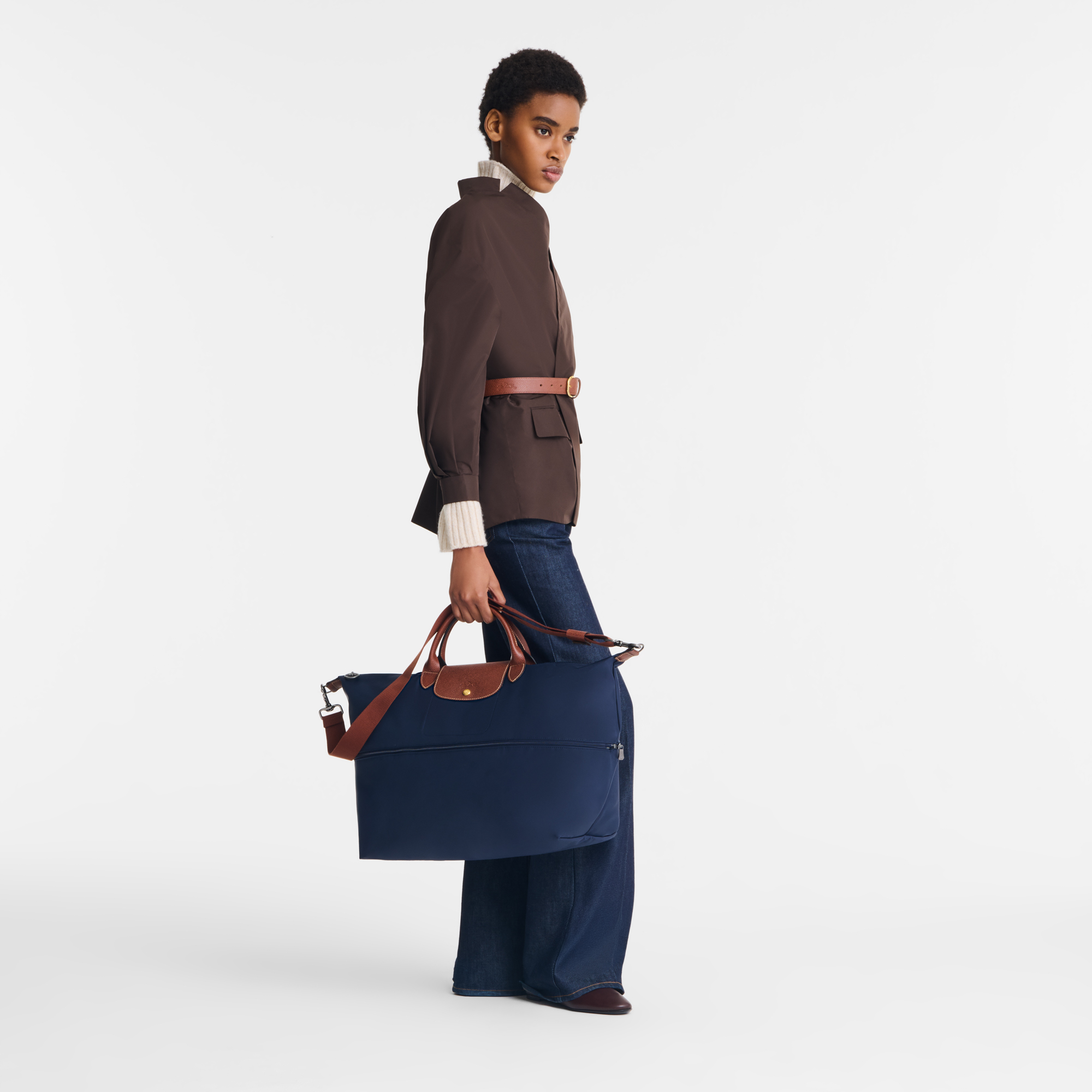 Le Pliage Original Travel bag expandable / Navy - Recycled canvas - 图片 8