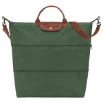 Le Pliage Original Travel bag expandable / British Green - Recycled canvas