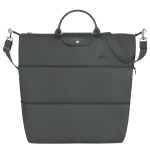 Le Pliage Green Travel bag expandable / Graphite - Recycled canvas