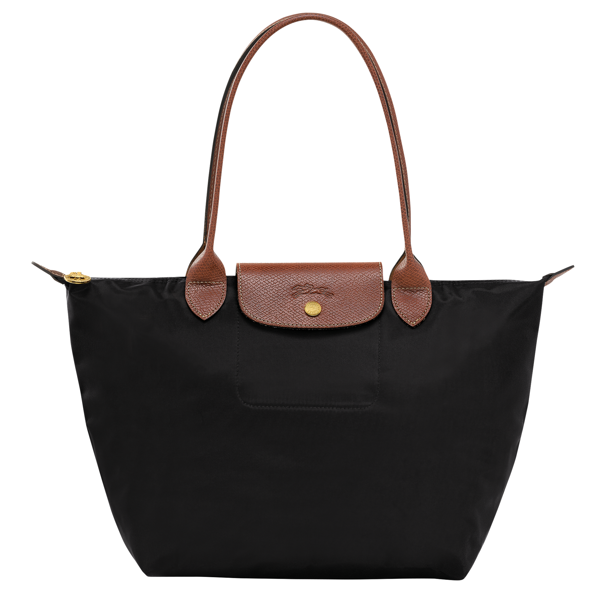 Le Pliage Original M Tote bag / Black - Recycled canvas