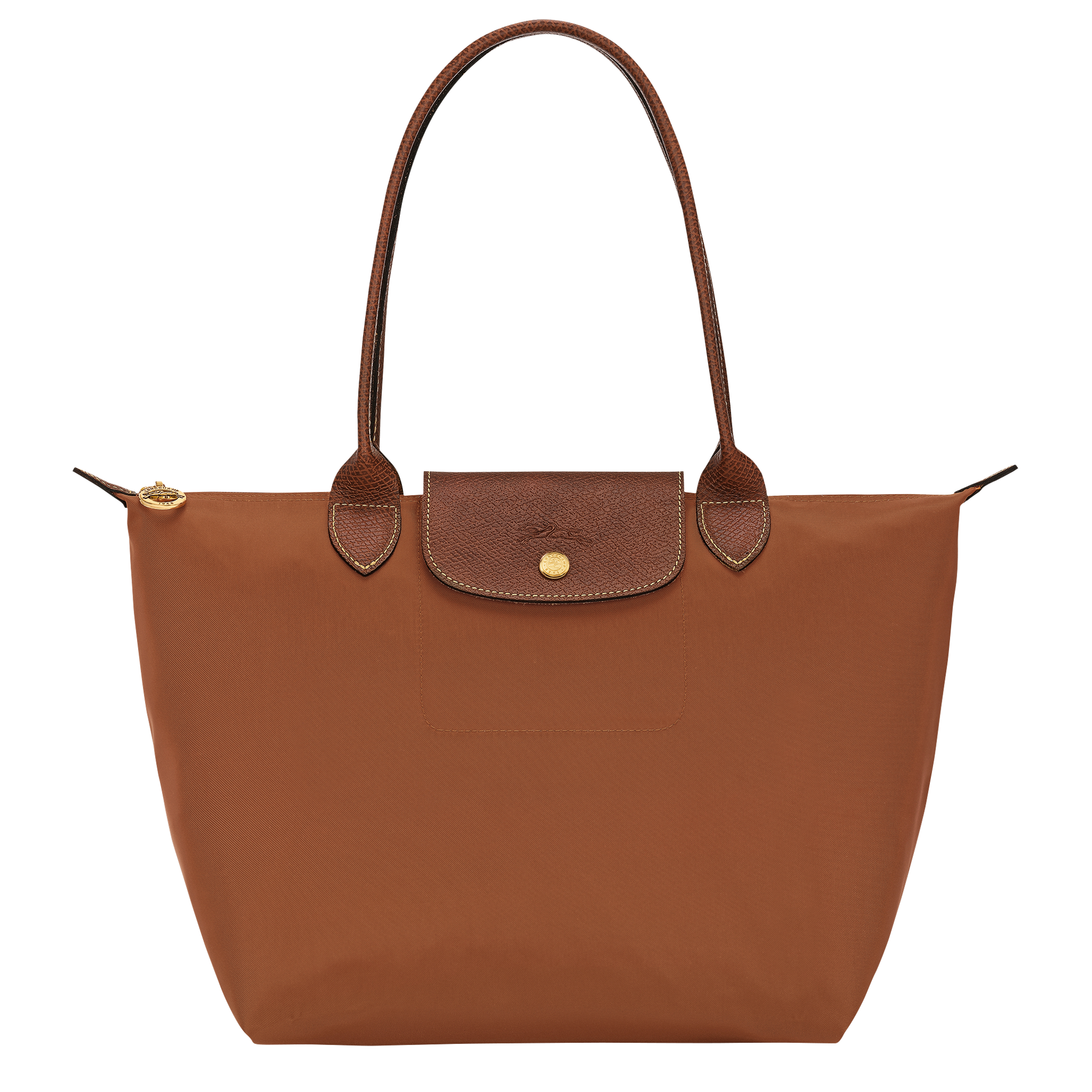 Le Pliage Original M Tote bag / Cognac - Recycled canvas