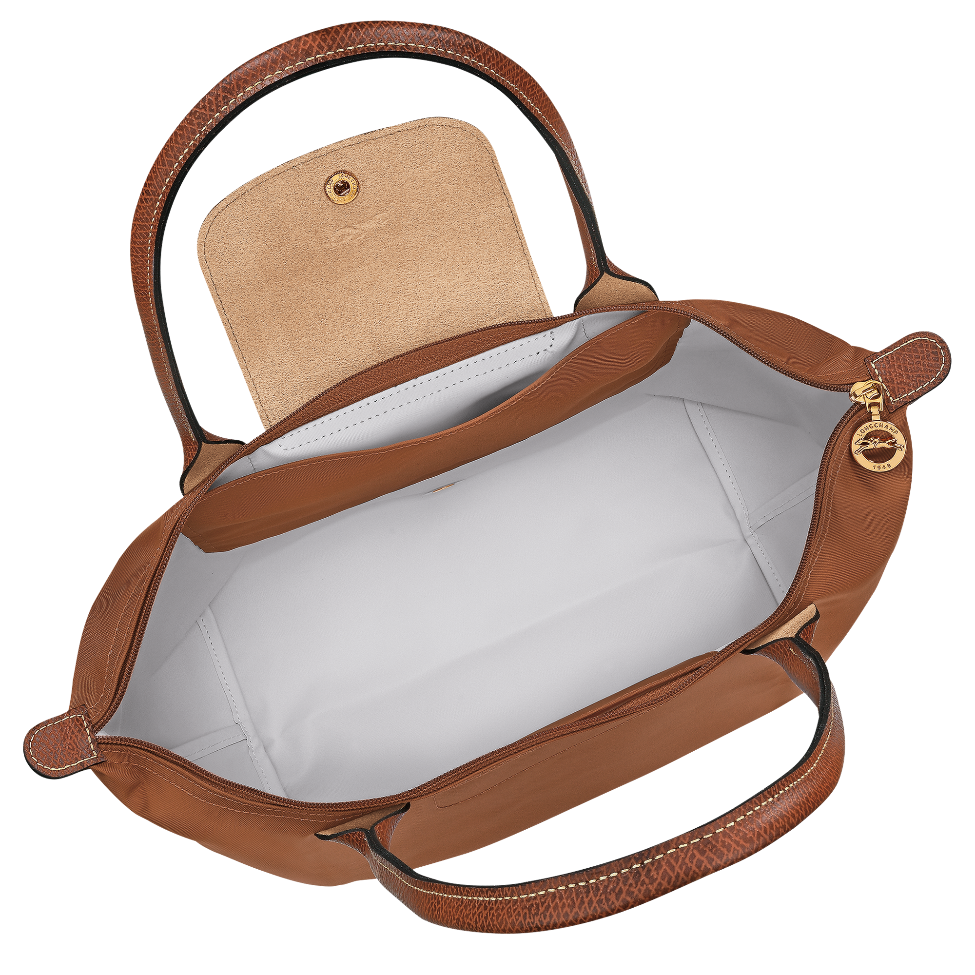 Le Pliage Original M Tote bag / Cognac - Recycled canvas - 图片 4