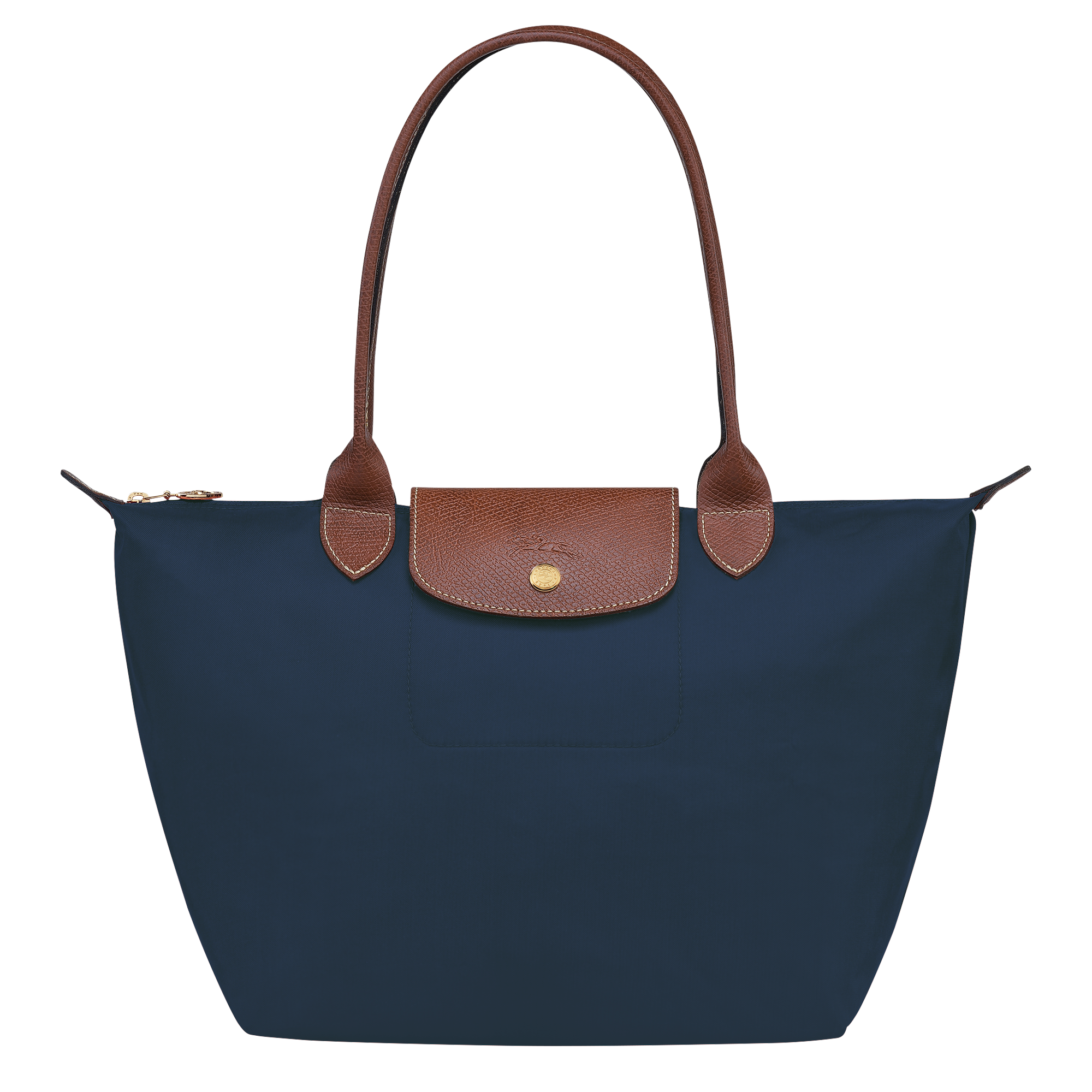 Le Pliage Original M Tote bag / Navy - Recycled canvas