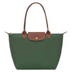 Le Pliage Original M Tote bag / British Green - Recycled canvas