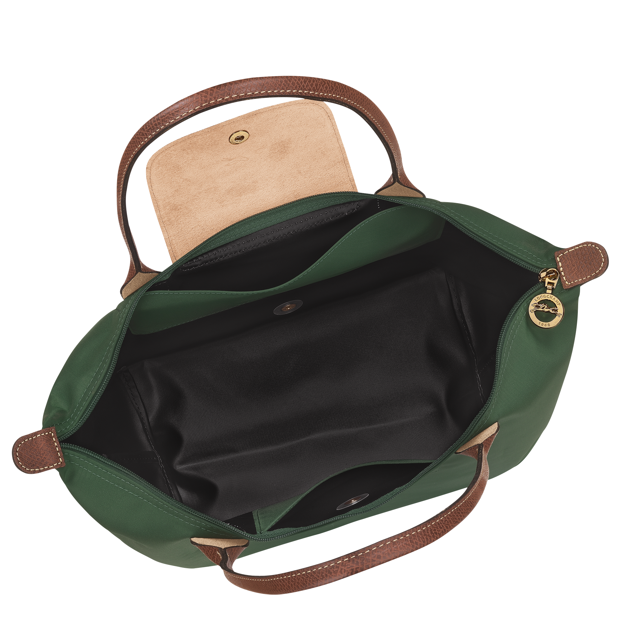 Le Pliage Original M Tote bag / British Green - Recycled canvas - 图片 5