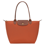 Le Pliage Original M Tote bag / Brick - Recycled canvas