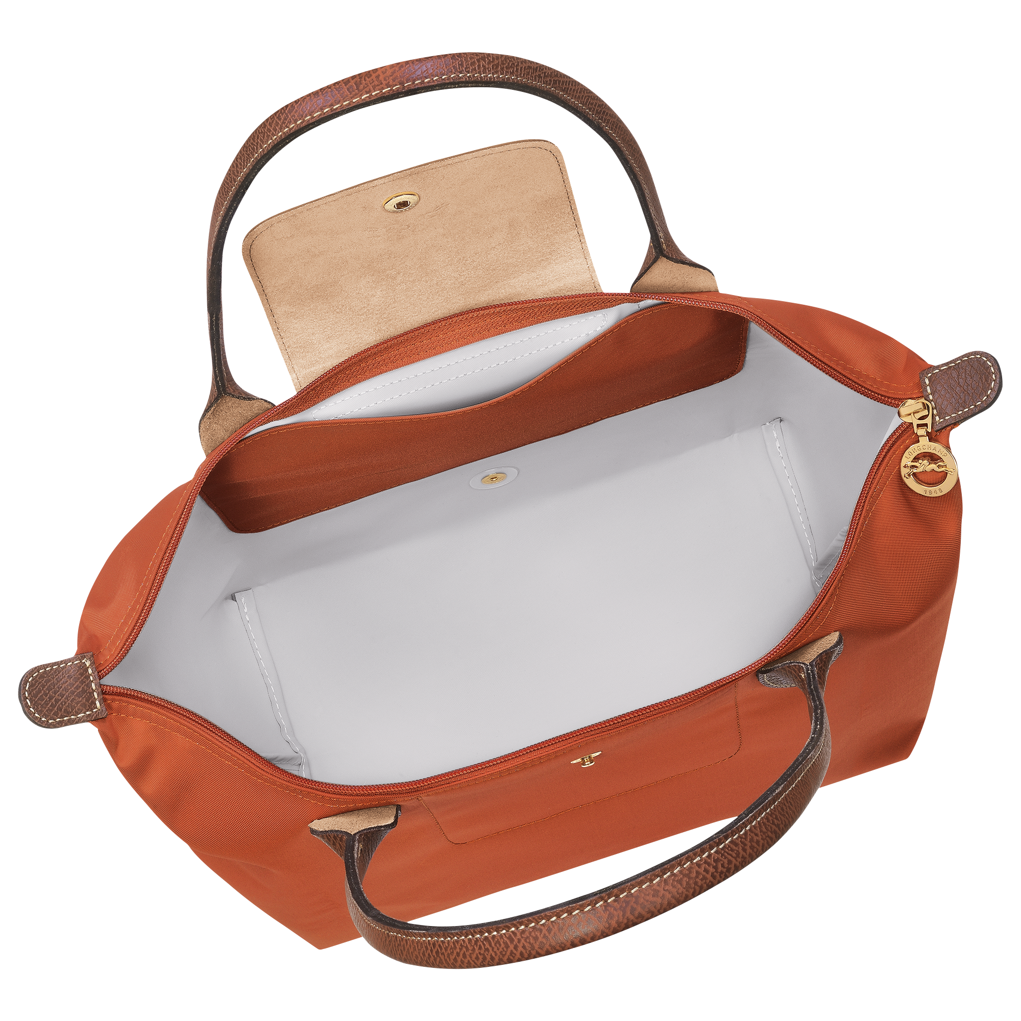 Le Pliage Original M Tote bag / Brick - Recycled canvas - 图片 5