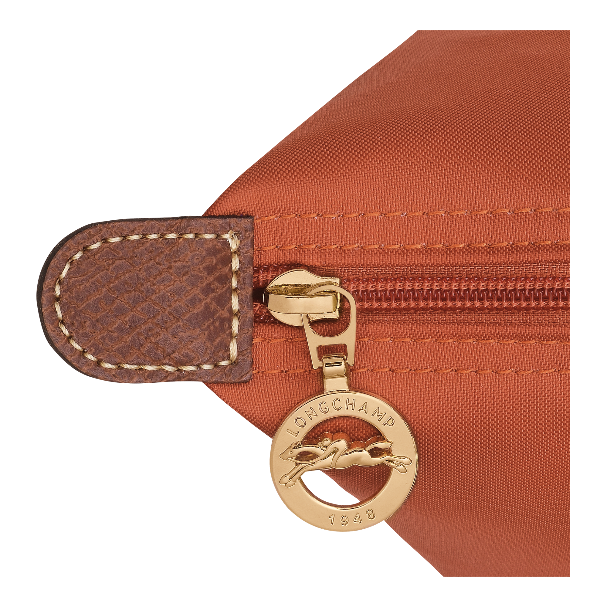 Le Pliage Original M Tote bag / Brick - Recycled canvas - 图片 6