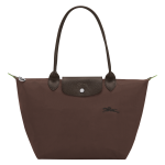Le Pliage Green M Tote bag / Mocha - Recycled canvas