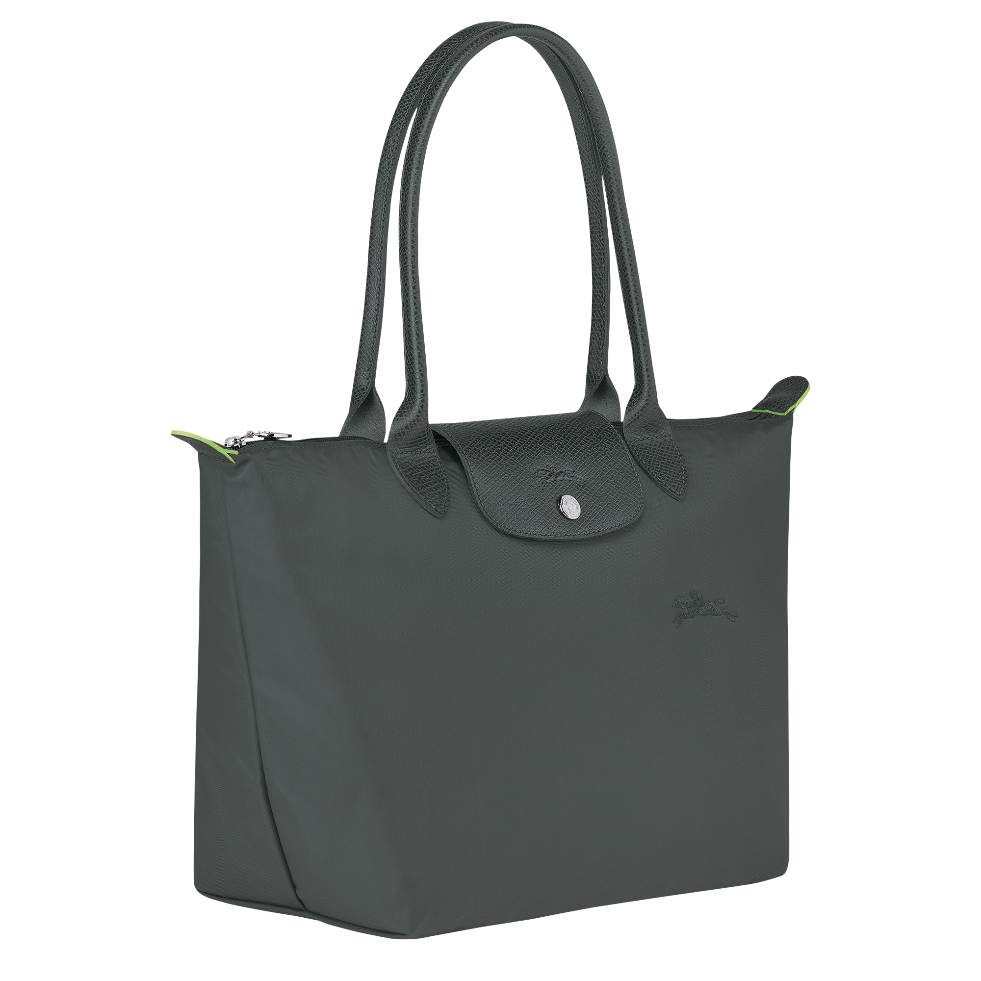 Le Pliage Green M Tote bag / Graphite - Recycled canvas - 图片 3
