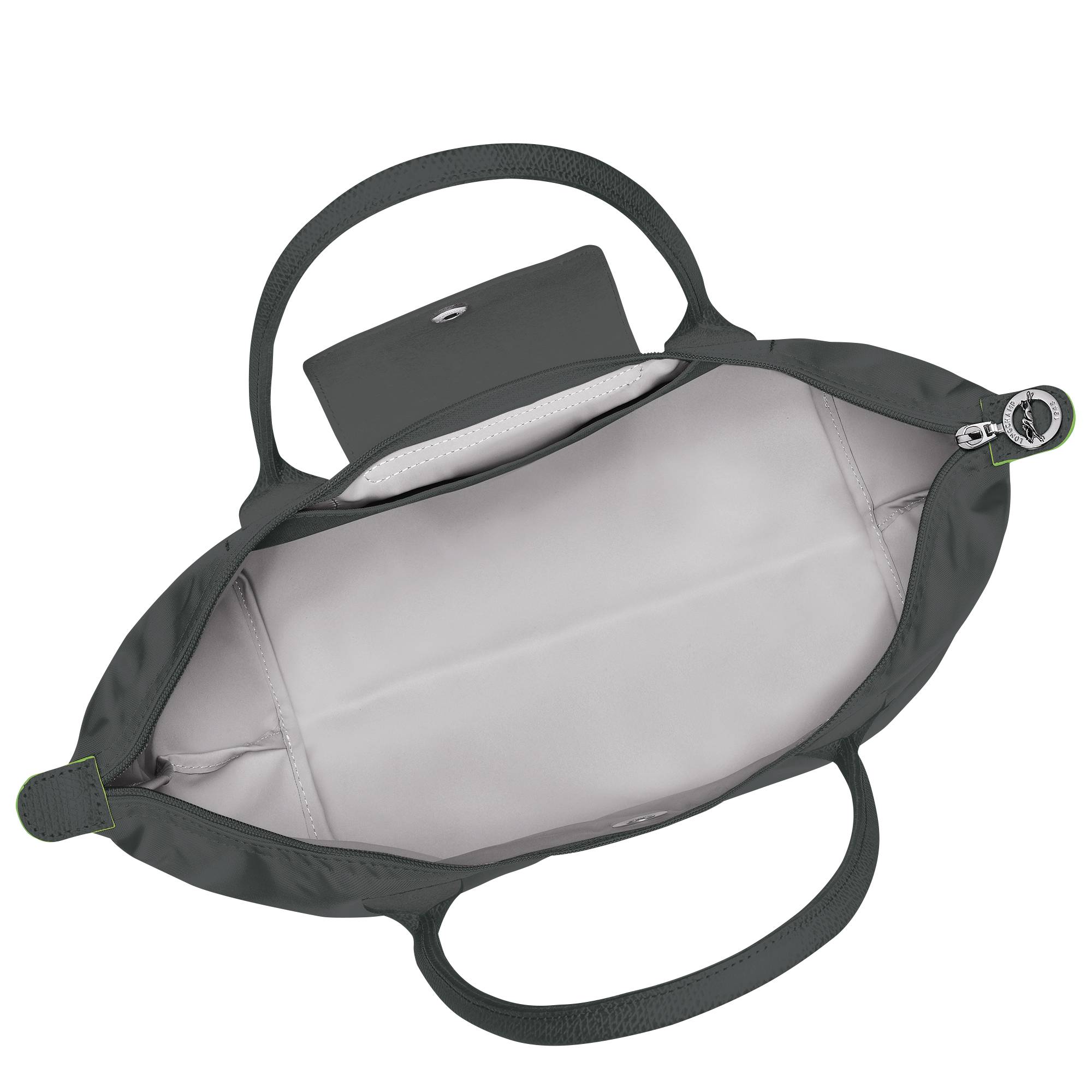 Le Pliage Green M Tote bag / Graphite - Recycled canvas - 图片 5