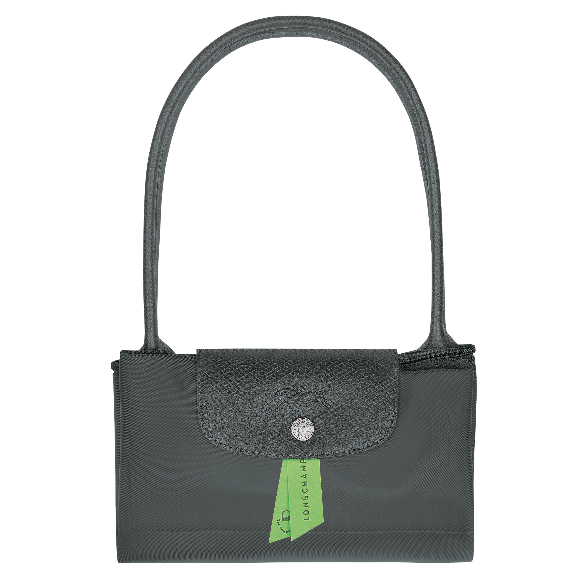 Le Pliage Green M Tote bag / Graphite - Recycled canvas - 图片 6