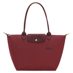 Le Pliage Green M Tote bag / Pomegranate - Recycled canvas