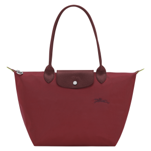 Le Pliage Green M Tote bag / Pomegranate - Recycled canvas